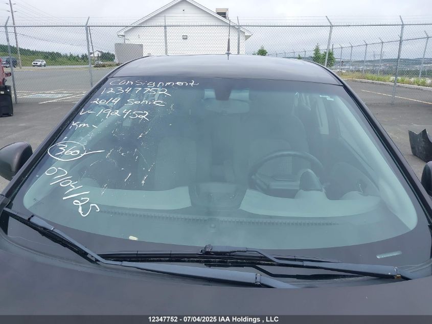 2014 Chevrolet Sonic Ls Auto VIN: 1G1JA5EH8E4192452 Lot: 12347752