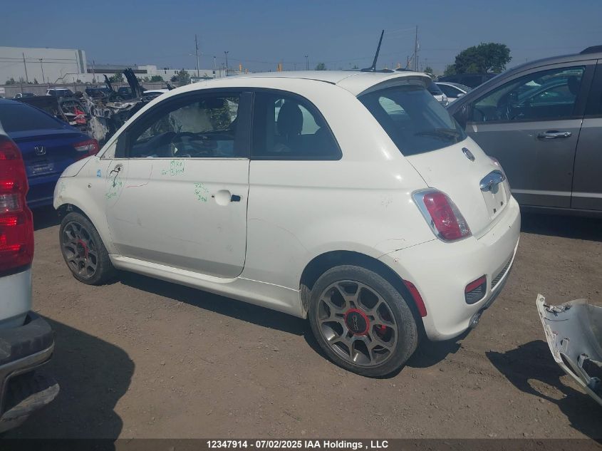 2012 Fiat 500 Sport VIN: 3C3CFFBR0CT378549 Lot: 12347914