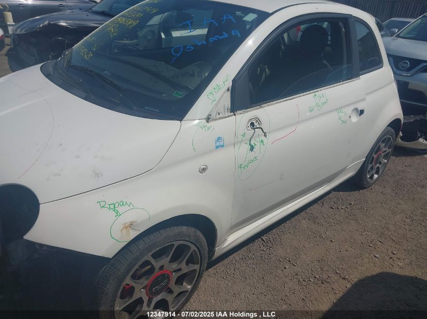 2012 Fiat 500 Sport VIN: 3C3CFFBR0CT378549 Lot: 12347914