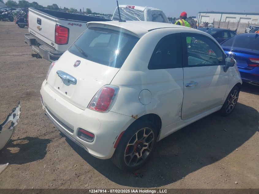 2012 Fiat 500 Sport VIN: 3C3CFFBR0CT378549 Lot: 12347914