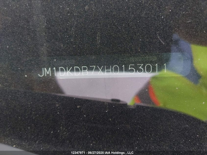 2017 Mazda Cx-3 VIN: JM1DKDB7XH0153011 Lot: 12347971