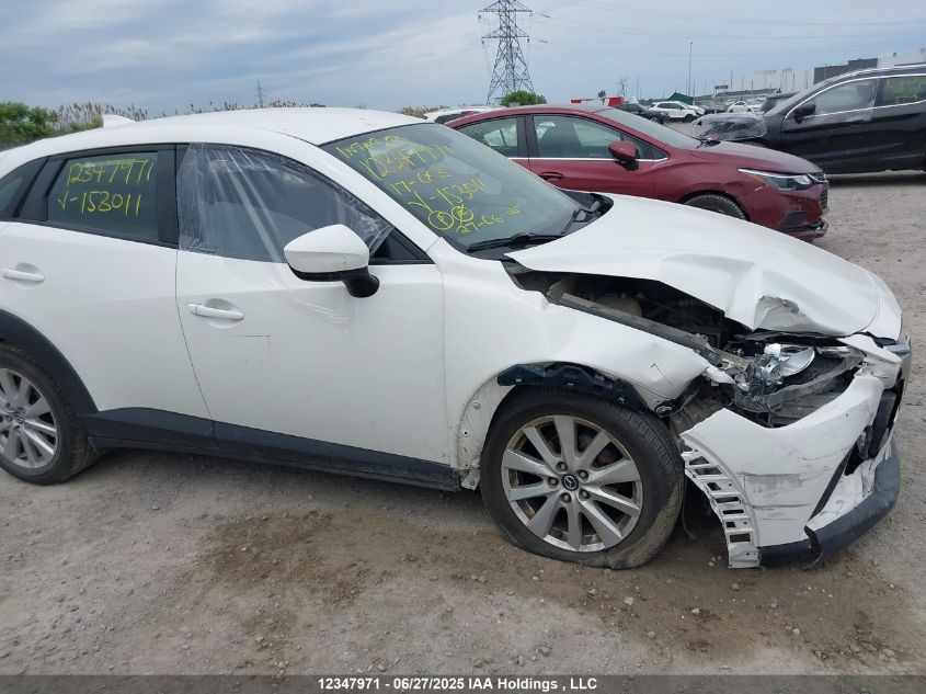 2017 Mazda Cx-3 VIN: JM1DKDB7XH0153011 Lot: 12347971