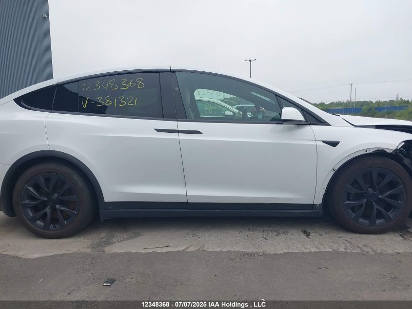 2023 Tesla Model X 60 D VIN: 7SAXCDE54PF381321 Lot: 12348368