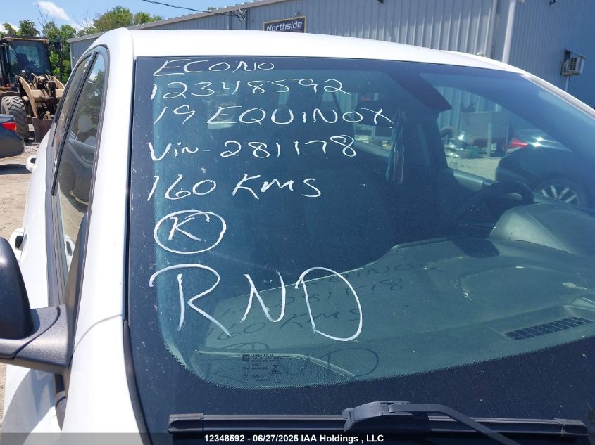 2019 Chevrolet Equinox Ls VIN: 2GNAXSEV5K6281178 Lot: 12348592