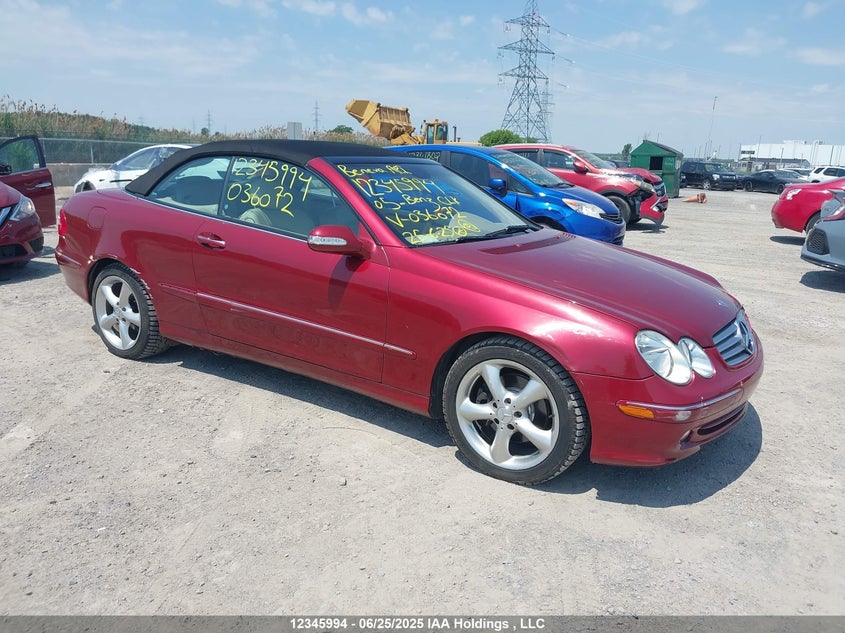 2005 Mercedes-Benz Clk 320 VIN: WDBTK65GX5T036072 Lot: 12345994X