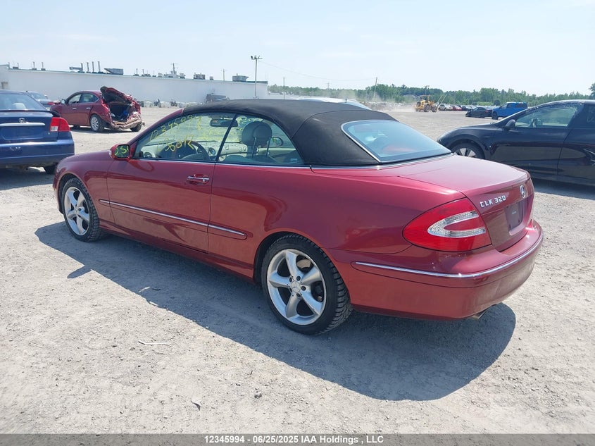 2005 Mercedes-Benz Clk 320 VIN: WDBTK65GX5T036072 Lot: 12345994X