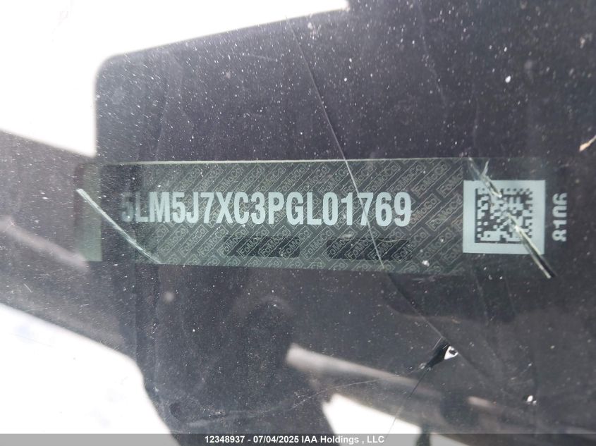 2023 Lincoln Aviator Reserve VIN: 5LM5J7XC3PGL01769 Lot: 12348937