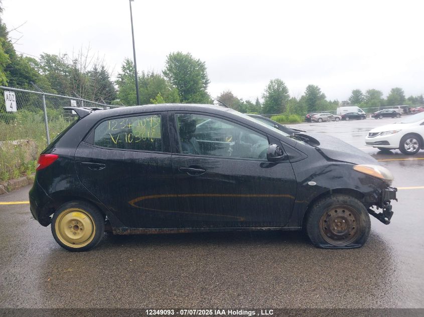 2011 Mazda Mazda2 VIN: JM1DE1HY0B0103618 Lot: 12349093