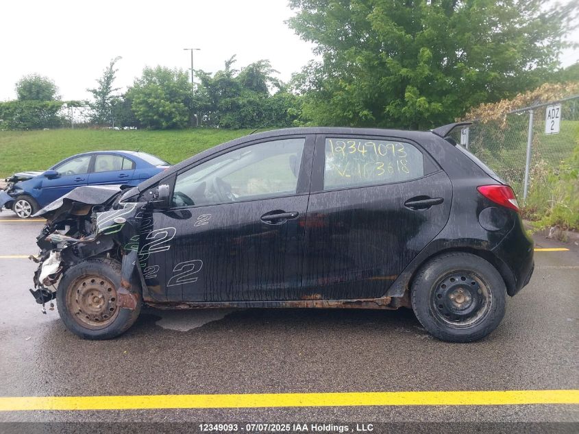 2011 Mazda Mazda2 VIN: JM1DE1HY0B0103618 Lot: 12349093