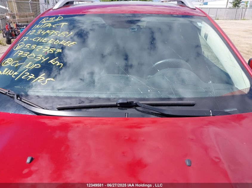 2017 Jeep Cherokee Latitude VIN: 1C4PJMCS5HW532787 Lot: 12349581