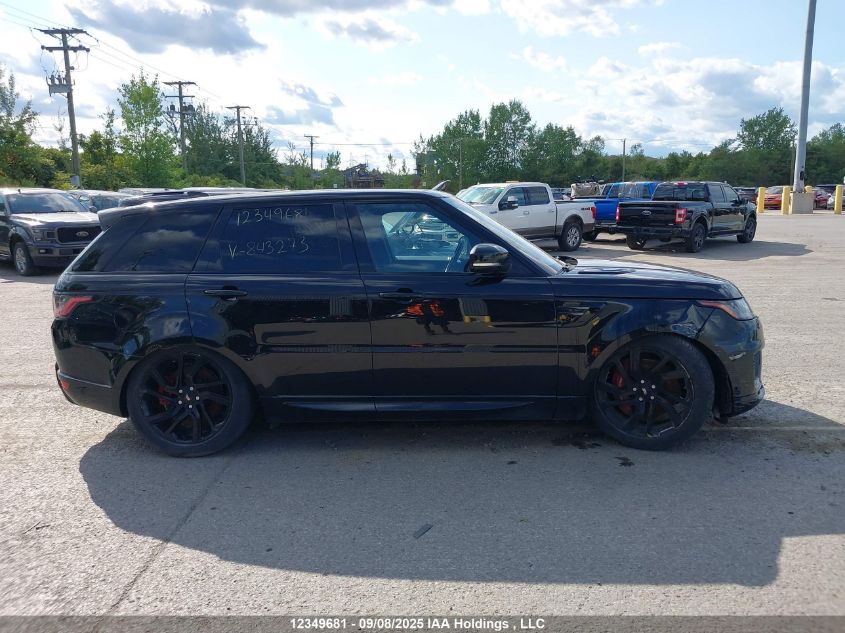 2019 Land Rover Range Rover Sport Supercharged Dynamic VIN: SALWR2RE7KA843273 Lot: 12349681