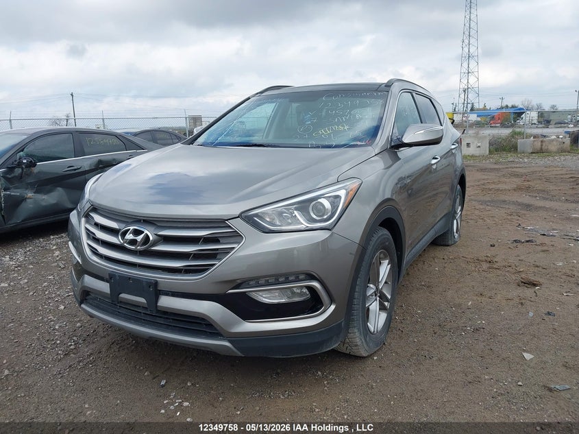 2017 Hyundai Santa Fe Sport 2.4 Se, Левый зад, IAAI, VIN 5XYZUDLB6HG452007 — фото 2
