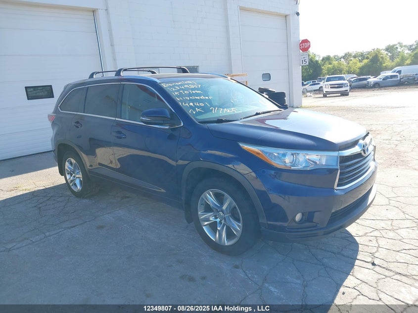 5TDDKRFH0FS149401 2015 Toyota Highlander Limited auction photo 1