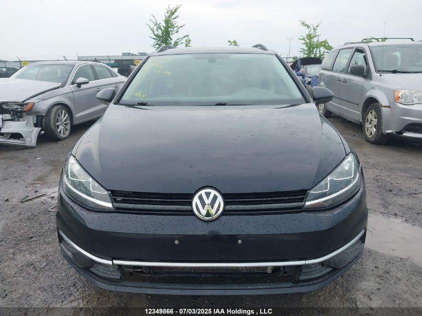 2019 Volkswagen Golf Sportwagen S VIN: 3VW217AU4KM504774 Lot: 12349866