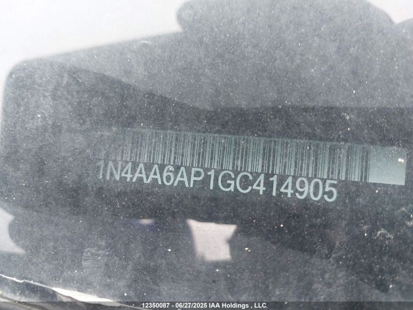 2016 Nissan Maxima Platinum/Sl/Sr/Sv VIN: 1N4AA6AP1GC414905 Lot: 12350087