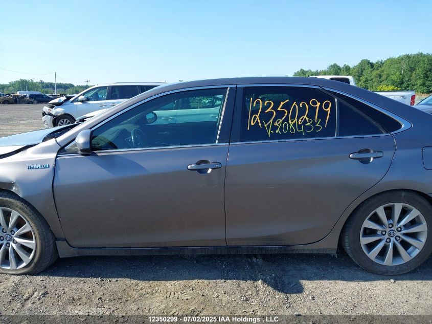 2017 Toyota Camry Hybrid Xle VIN: 4T1BD1FK1HU208433 Lot: 12350299