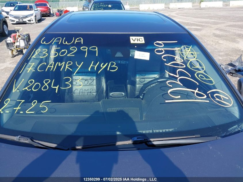 2017 Toyota Camry Hybrid Xle VIN: 4T1BD1FK1HU208433 Lot: 12350299