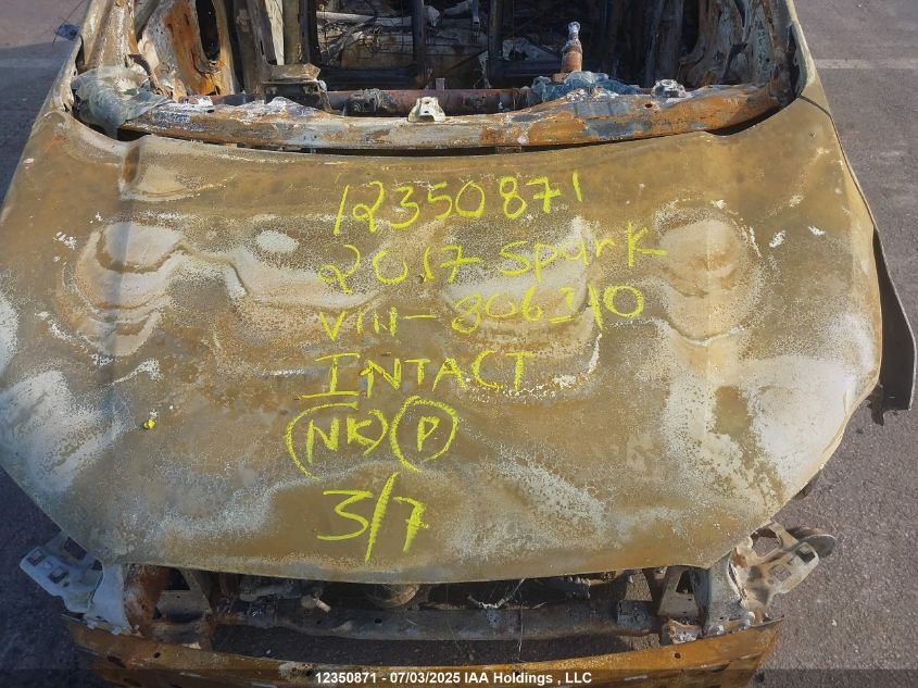 2017 Chevrolet Spark VIN: KL8CD6SA4HC806310 Lot: 12350871