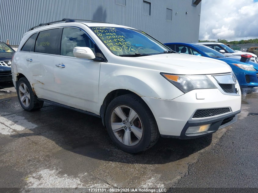2HNYD2H68AH002596 2010 Acura Mdx Technology Package auction photo 1