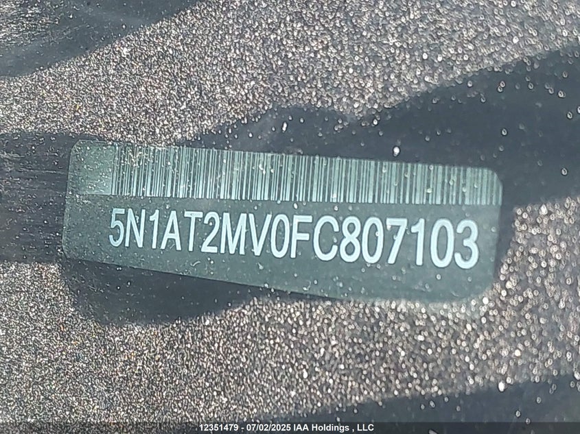 5N1AT2MV0FC807103 2015 NISSAN ROGUE photo no. 18