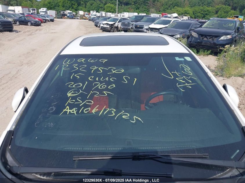 2015 Honda Civic Si Si VIN: 2HGFB6E56FH201760 Lot: 12329530X