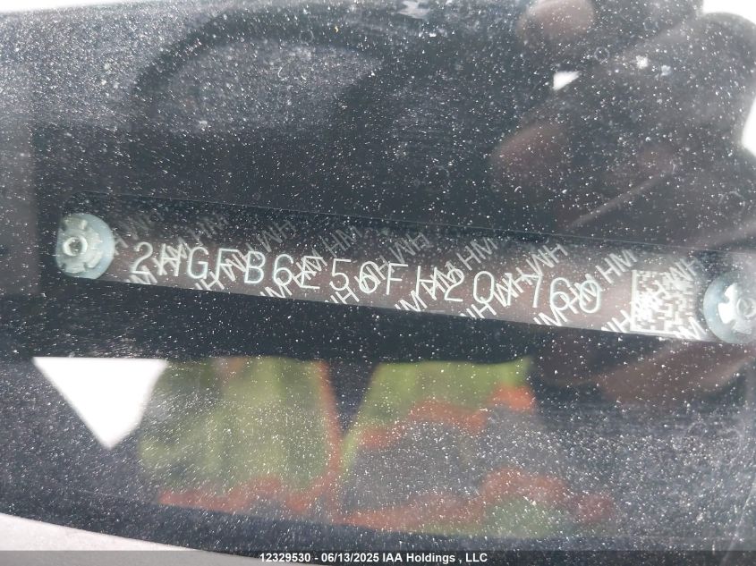 2015 Honda Civic Si Si VIN: 2HGFB6E56FH201760 Lot: 12329530X