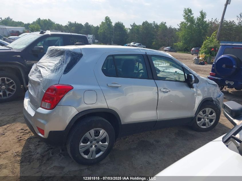 2019 Chevrolet Trax Ls VIN: 3GNCJKSBXKL145709 Lot: 12351515