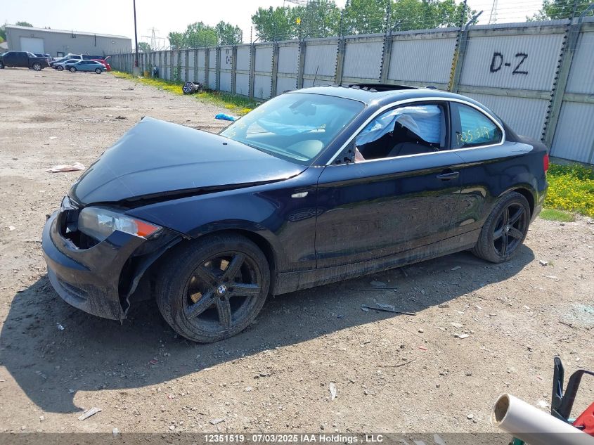 2008 BMW 128 I VIN: WBAUP73518VF09512 Lot: 12351519