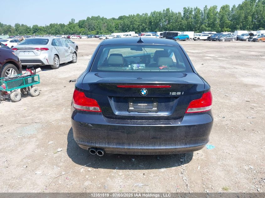 2008 BMW 128 I VIN: WBAUP73518VF09512 Lot: 12351519
