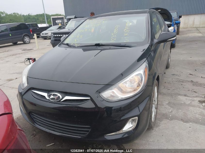 2014 Hyundai Accent Gls VIN: KMHCU5AE5EU184758 Lot: 12352041