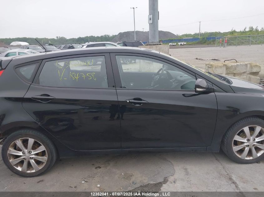 2014 Hyundai Accent Gls VIN: KMHCU5AE5EU184758 Lot: 12352041