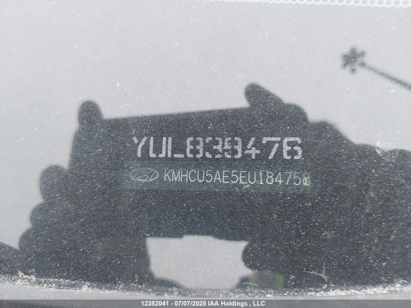 2014 Hyundai Accent Gls VIN: KMHCU5AE5EU184758 Lot: 12352041