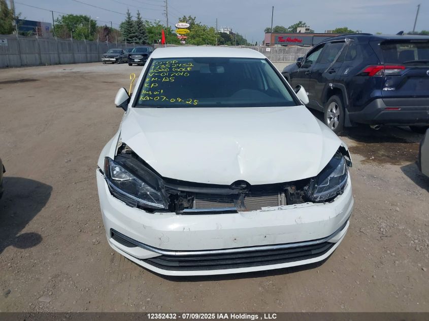2020 Volkswagen Golf VIN: 3VWG57AU9LM017016 Lot: 12352432