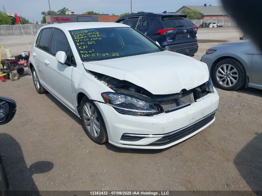 2020 Volkswagen Golf VIN: 3VWG57AU9LM017016 Lot: 12352432