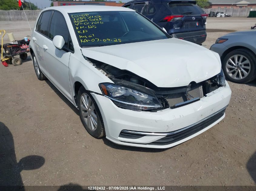 2020 Volkswagen Golf VIN: 3VWG57AU9LM017016 Lot: 12352432