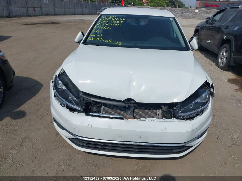 2020 Volkswagen Golf VIN: 3VWG57AU9LM017016 Lot: 12352432
