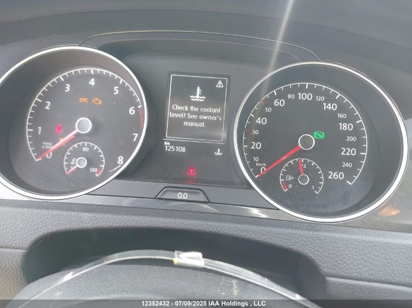 2020 Volkswagen Golf VIN: 3VWG57AU9LM017016 Lot: 12352432