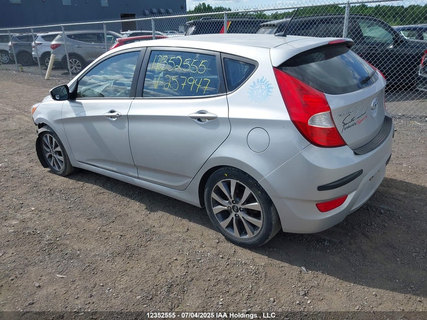 2016 Hyundai Accent Gls VIN: KMHCU5AE8GU257947 Lot: 12352555