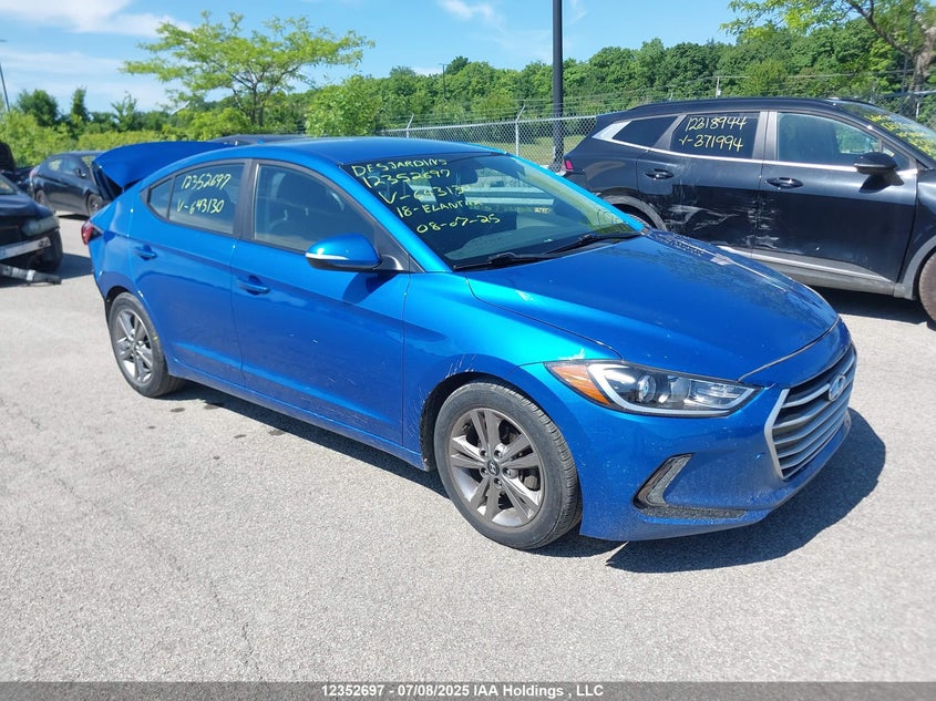 KMHD84LF5JU643130 2018 Hyundai Elantra Sel/Value/Limited auction photo 1