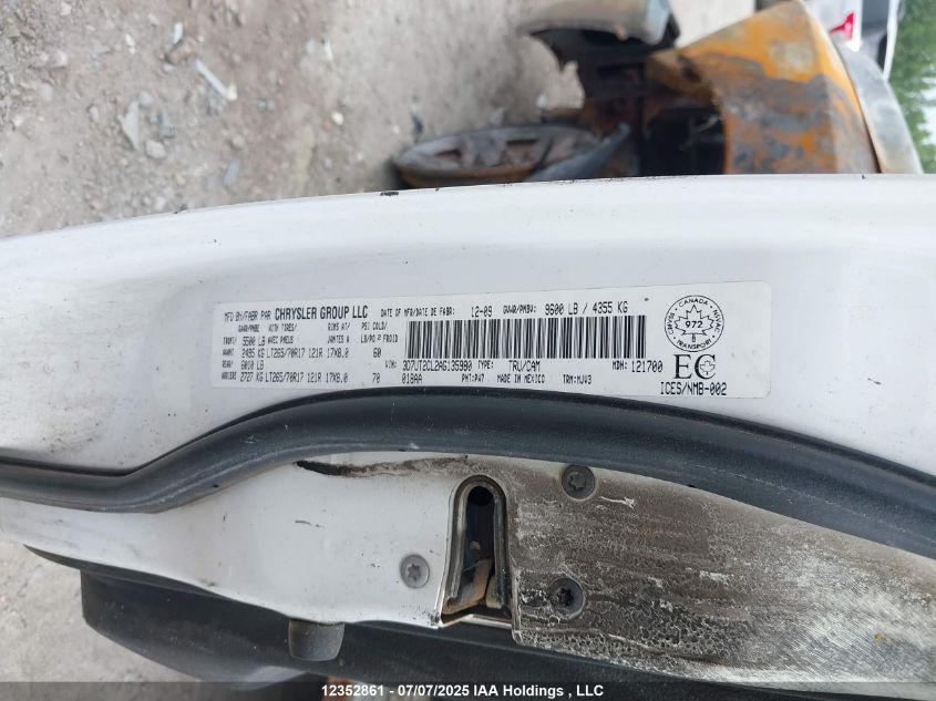 2010 Dodge Ram 2500 VIN: 3D7UT2CL2AG135980 Lot: 12352861