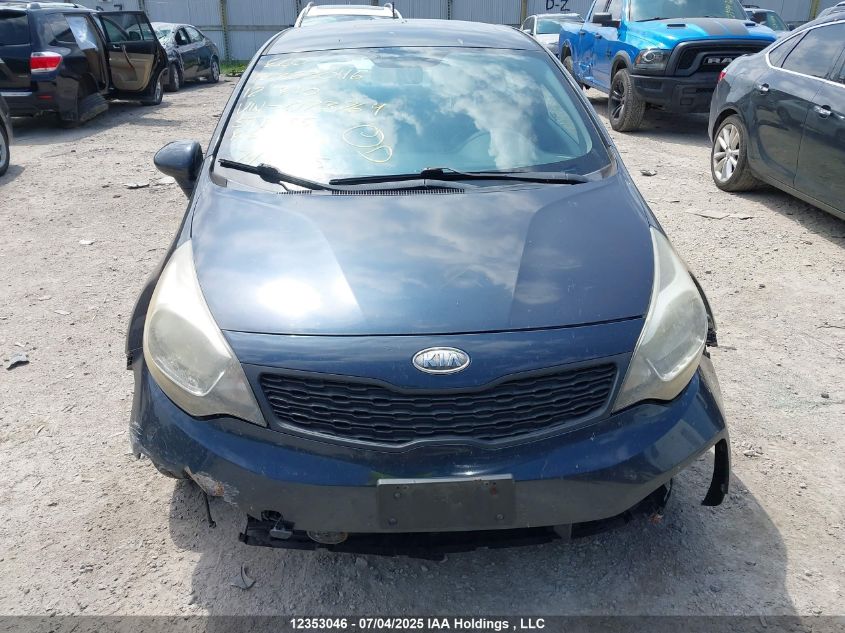 2012 Kia Rio Ex/Ex+/Lx/Lx+/Sx VIN: KNADM4A34C6073764 Lot: 12353046