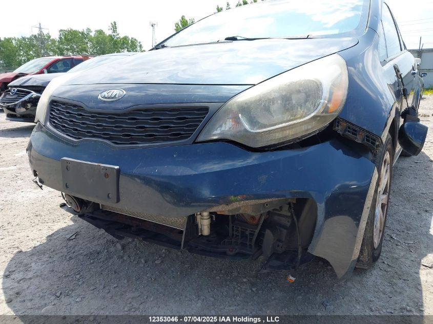 2012 Kia Rio Ex/Ex+/Lx/Lx+/Sx VIN: KNADM4A34C6073764 Lot: 12353046