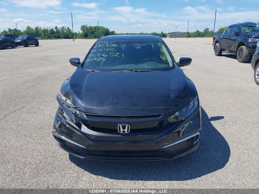 2020 Honda Civic VIN: 2HGFC2F5XLH006521 Lot: 12353061