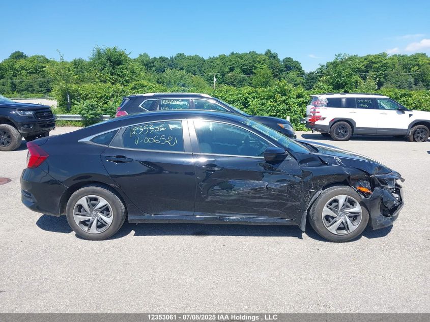 2020 Honda Civic VIN: 2HGFC2F5XLH006521 Lot: 12353061