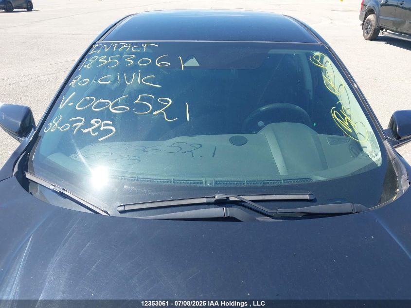 2020 Honda Civic VIN: 2HGFC2F5XLH006521 Lot: 12353061