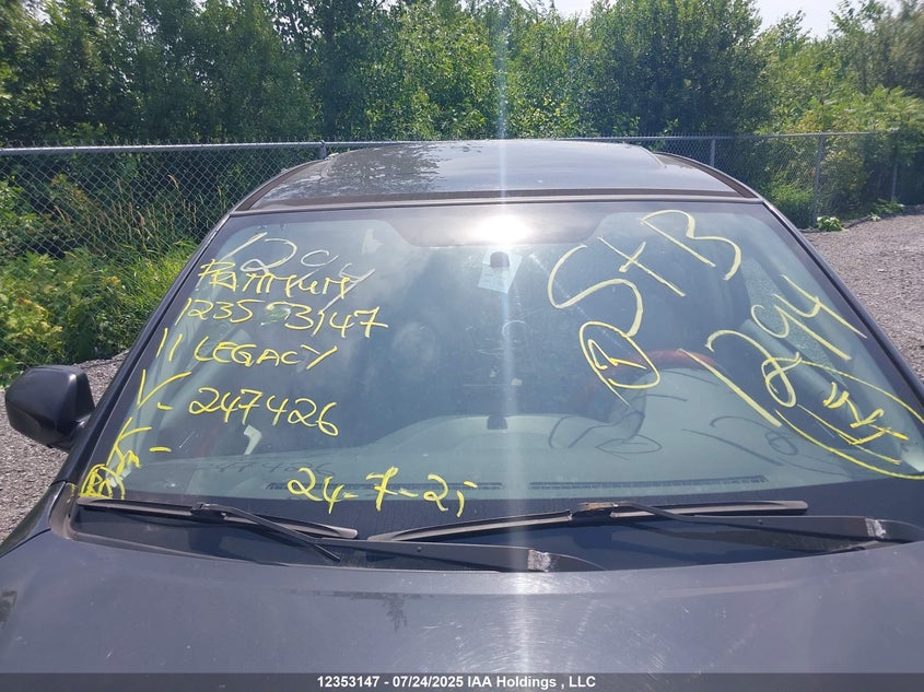 2011 Subaru Legacy 3.6 R Limited Package VIN: 4S3BMJK61B2247426 Lot: 12353147