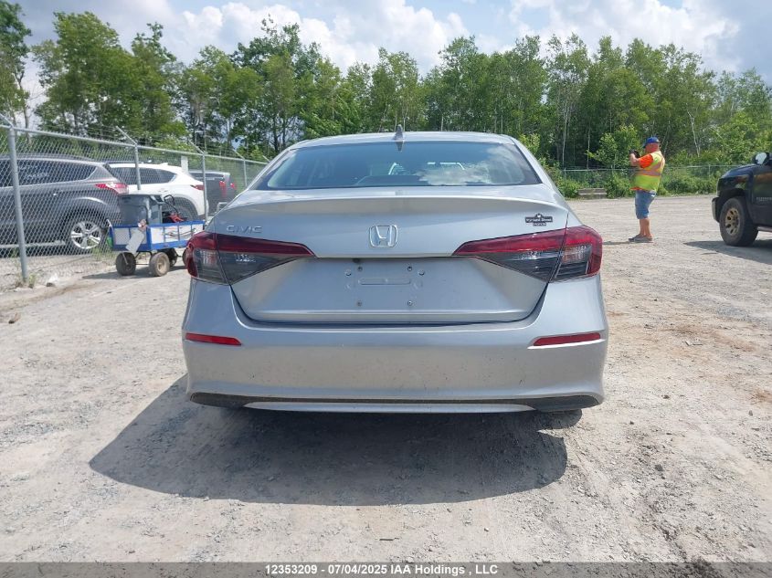 2025 Honda Civic Lx VIN: 2HGFE2F27SH107109 Lot: 12353209