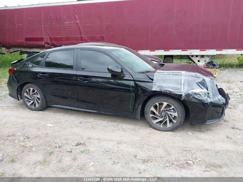 2025 Honda Civic Hybrid Sport/Sport Touring VIN: 2HGFE4F86SH018597 Lot: 12353259
