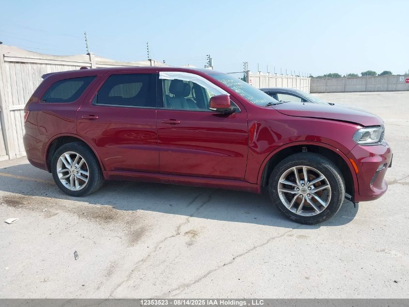 2021 Dodge Durango Gt VIN: 1C4RDJDG7MC573619 Lot: 12353523