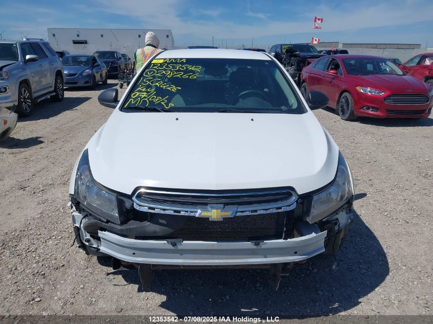 2015 Chevrolet Cruze 1Ls VIN: 1G1PB5SHXF7298266 Lot: 12353542